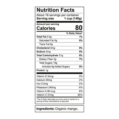 Alasko Organic Mango Chunks, Frozen, 5 lbs.