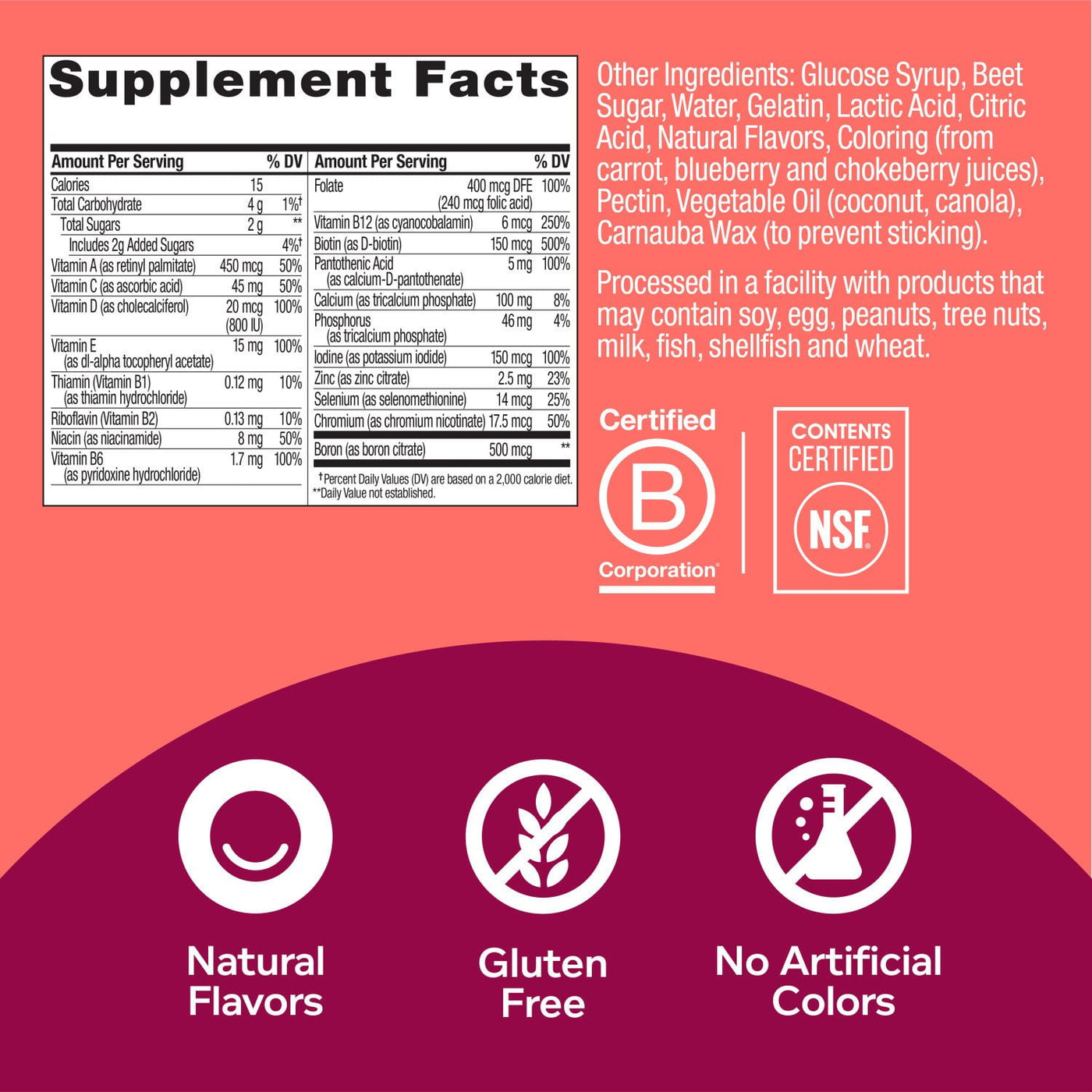 OLLY Women's Health & Immune Support Multivitamin Gummies, 200 ct.